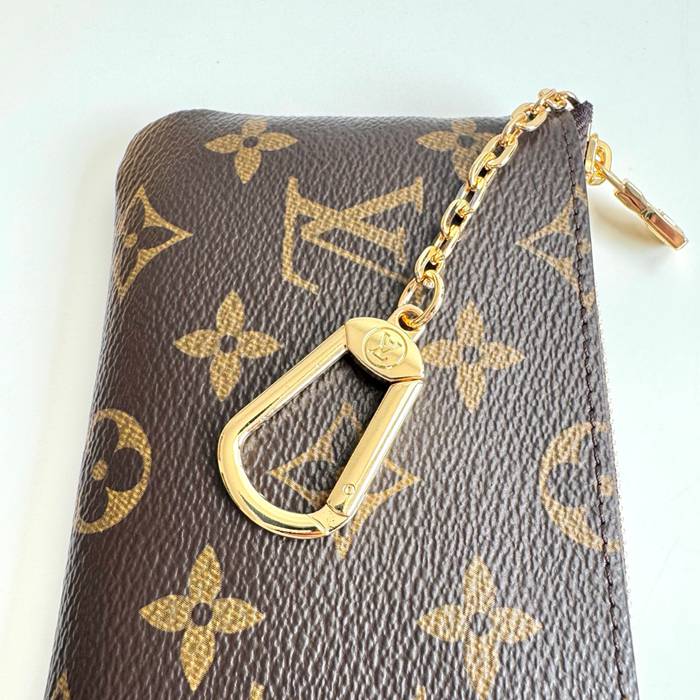 LOUIS VUITTON ポシェット クレ スモール モノグラム キャンバス レディース 15×9×1cm