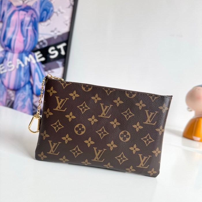 LOUIS VUITTON ポシェット クレ ミディアム モノグラム キャンバス レディース 24×15.5×1cm LOUIS VUITTON ポシェット クレ ミディアム モノグラム キャンバス レディース 24×15.5×1cm