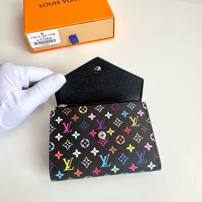 LOUIS VUITTON ヴィクトリーヌ ウォレット モノグラム マルチカラー レディース 12.5×9.5×2.5cm