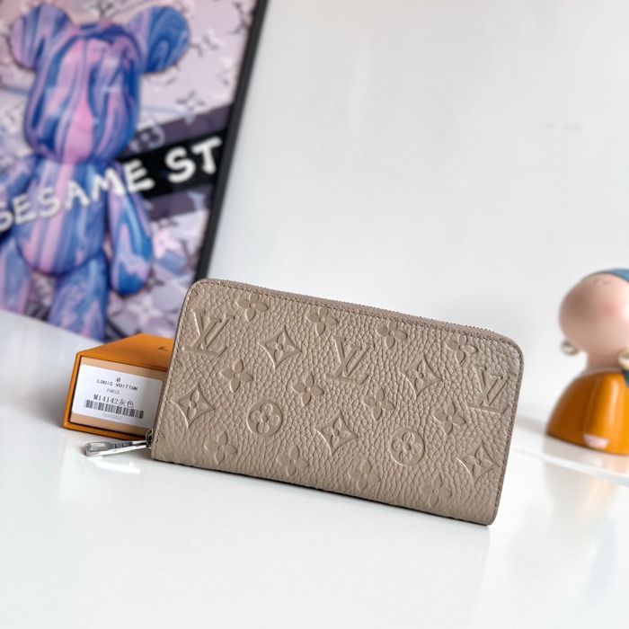 LOUIS VUITTON ジッピー ウォレット モノグラム アンプラント レザー レディース 19.5×10.5×2.5cm