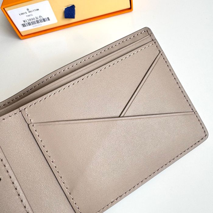 LOUIS VUITTON ミュルティプル ウォレット タオリヨンレザー メンズ 11.5×9×1.5cm