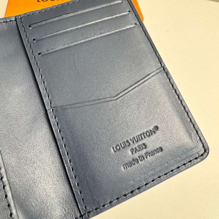 LOUIS VUITTON ポケット オーガナイザー モノグラム シャドウ レザー メンズ 11×7.5cm
