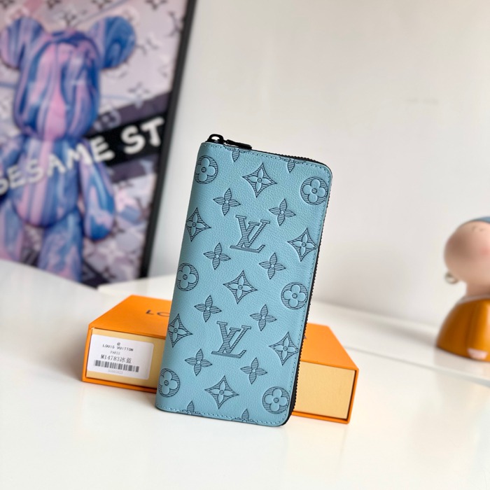 LOUIS VUITTON ジッピー ウォレット モノグラム シャドウ レザー メンズ 20×10×2cm LOUIS VUITTON ジッピー ウォレット モノグラム シャドウ レザー メンズ 20×10×2cm