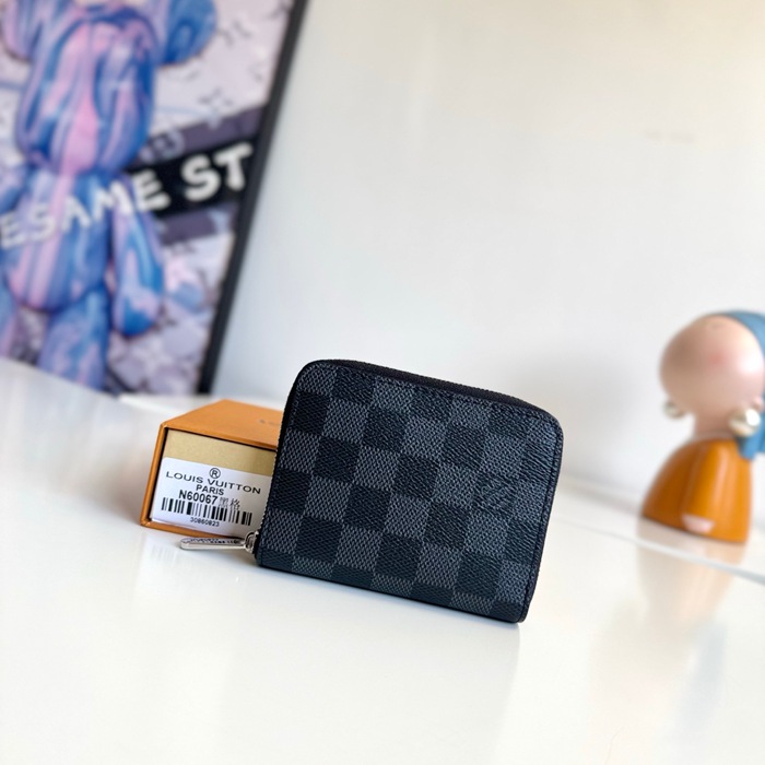 LOUIS VUITTON ジッピー コインパース ダミエ グラフィット レディース 11×8×2cm LOUIS VUITTON ジッピー コインパース ダミエ グラフィット レディース 11×8×2cm