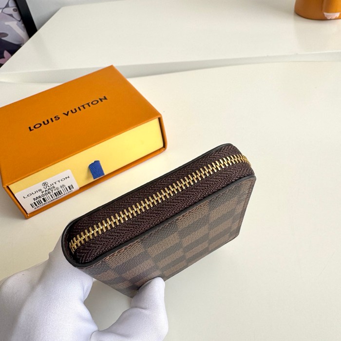 LOUIS VUITTON ジッピー コインパース ダミエ エベンヌ レディース 11×8×2cm
