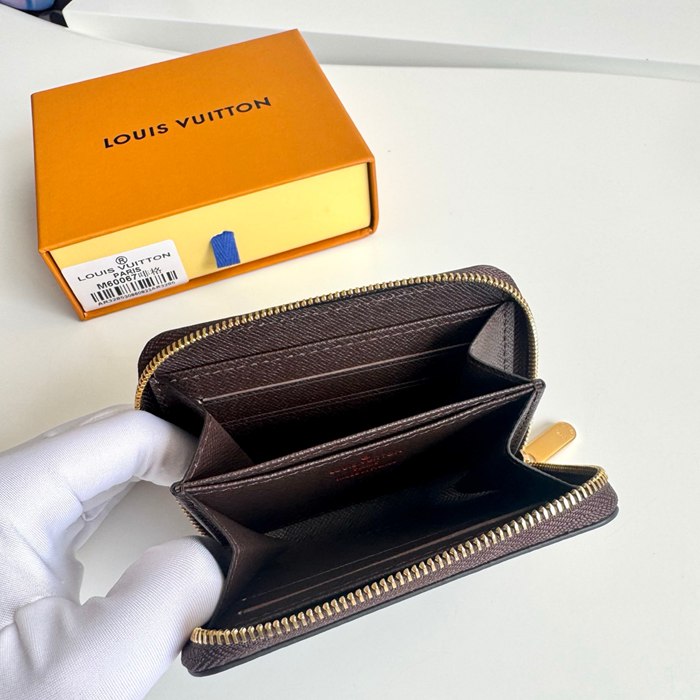 LOUIS VUITTON ジッピー コインパース ダミエ エベンヌ レディース 11×8×2cm