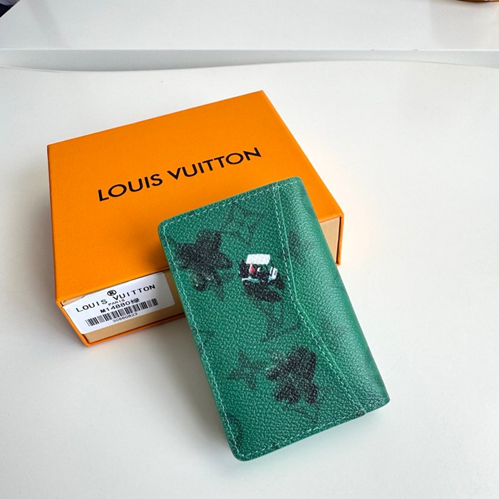 LOUIS VUITTON ポケット オーガナイザー カラードモノグラム キャンバス メンズ 11×7.5×1cm