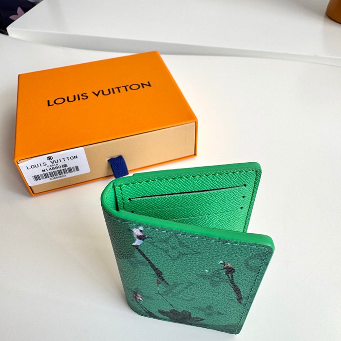 LOUIS VUITTON ポケット オーガナイザー カラードモノグラム キャンバス メンズ 11×7.5×1cm