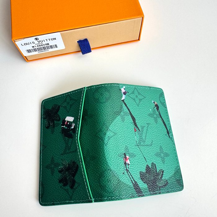 LOUIS VUITTON ポケット オーガナイザー カラードモノグラム キャンバス メンズ 11×7.5×1cm