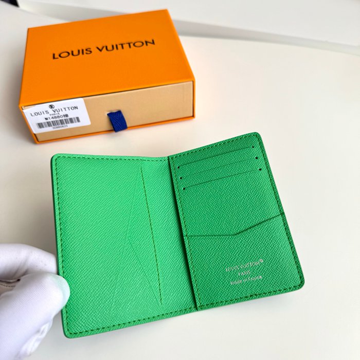 LOUIS VUITTON ポケット オーガナイザー カラードモノグラム キャンバス メンズ 11×7.5×1cm