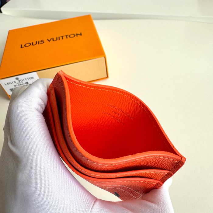 LOUIS VUITTON ダブルカードケース カラードモノグラム キャンバス メンズ 11×7×1.5cm
