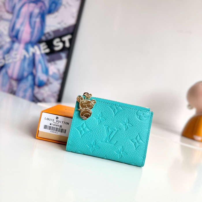 LOUIS VUITTON リサ ウォレット モノグラム アンプラント レザー レディース 11.5×9×1.5cm LOUIS VUITTON リサ ウォレット モノグラム アンプラント レザー レディース 11.5×9×1.5cm