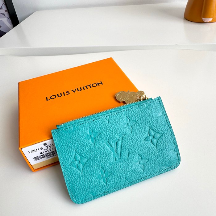 LOUIS VUITTON ロミー カードケース モノグラム アンプラント レザー レディース 12×8×0.8cm