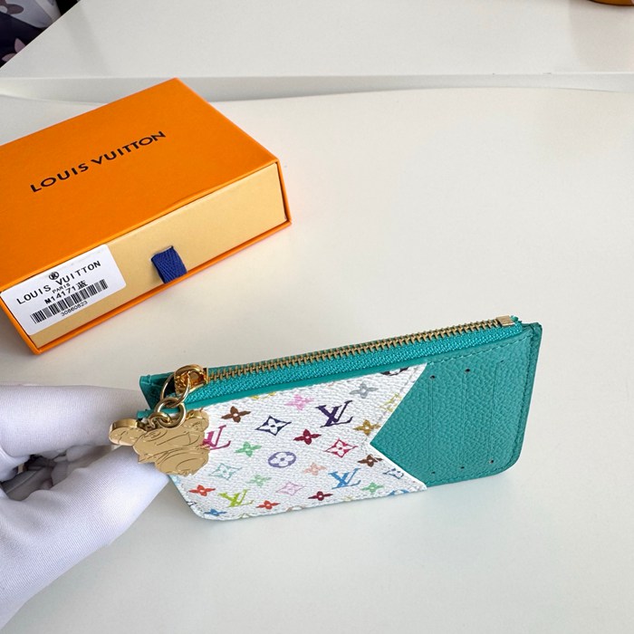 LOUIS VUITTON ロミー カードケース モノグラム アンプラント レザー レディース 12×8×0.8cm
