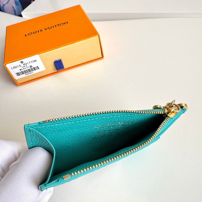 LOUIS VUITTON ロミー カードケース モノグラム アンプラント レザー レディース 12×8×0.8cm