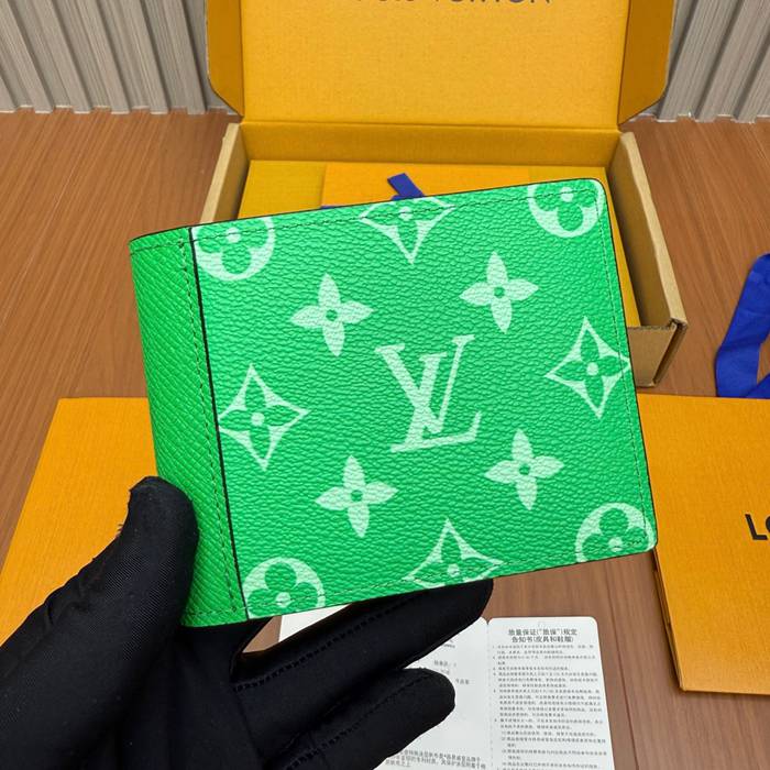 LOUIS VUITTON ミュルティプル ウォレット モノグラム キャンバス メンズ 11.5×9×1.5cm