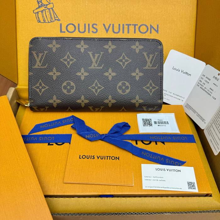 LOUIS VUITTON ジッピー ウォレット モノグラム キャンバス メンズ 19.5×10.5×2.5cm