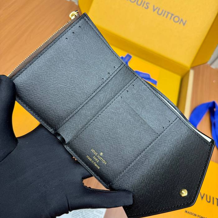 LOUIS VUITTON ヴィクトリーヌ ウォレット モノグラム キャンバス メンズ 12×9.5×2.5cm