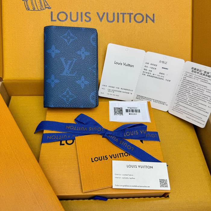 LOUIS VUITTON ポケット オーガナイザー モノグラム キャンバス メンズ 8×11×1cm