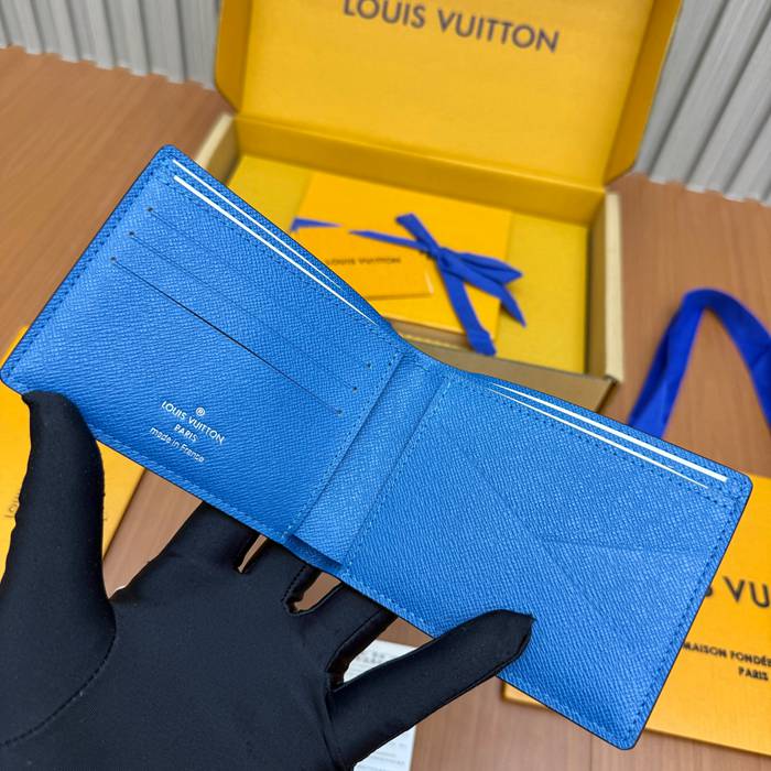 LOUIS VUITTON ミュルティプル ウォレット モノグラム キャンバス メンズ 11.5×9×1.5cm