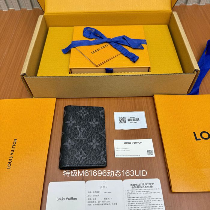 LOUIS VUITTON ポケット オーガナイザー モノグラム キャンバス メンズ 8×11×1cm LOUIS VUITTON ポケット オーガナイザー モノグラム キャンバス メンズ 8×11×1cm