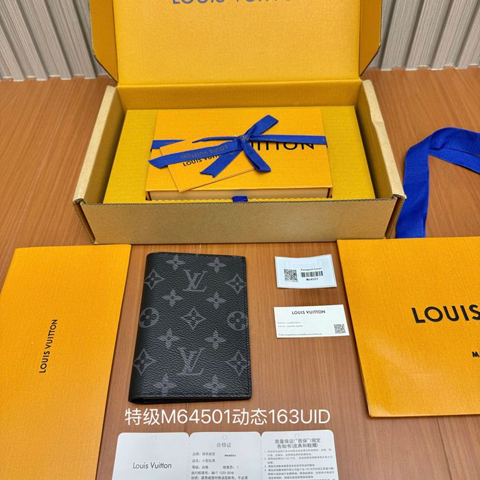 LOUIS VUITTON パスポートケース モノグラム キャンバス メンズ 10×14×2.5cm