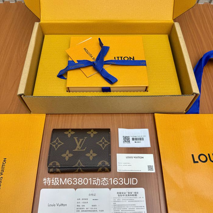 LOUIS VUITTON ポケット オーガナイザー モノグラム キャンバス メンズ 10.5×8×1cm