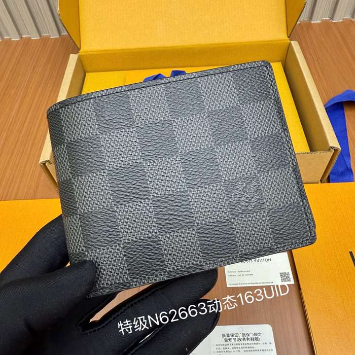 LOUIS VUITTON ミュルティプル ウォレット モノグラム キャンバス メンズ 11.5×9×1.5cm