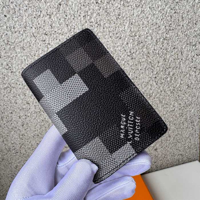 LOUIS VUITTON ポケット オーガナイザー ダモフラージュ メンズ 8×11×1cm LOUIS VUITTON ポケット オーガナイザー ダモフラージュ メンズ 8×11×1cm