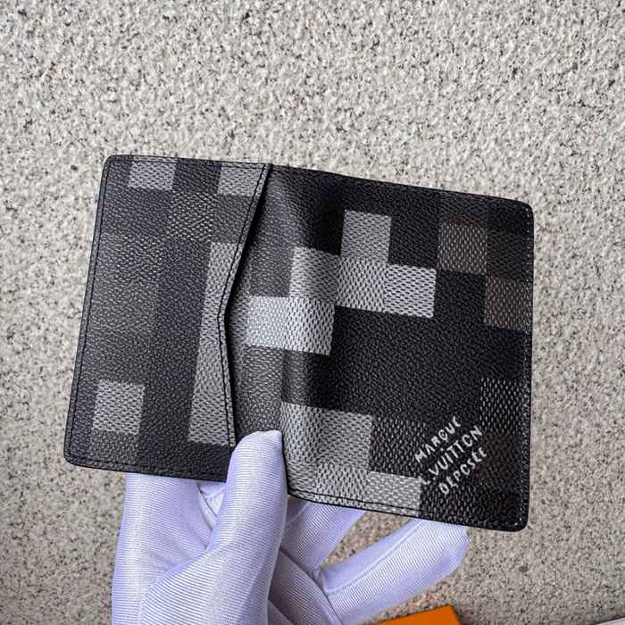 LOUIS VUITTON ポケット オーガナイザー ダモフラージュ メンズ 8×11×1cm