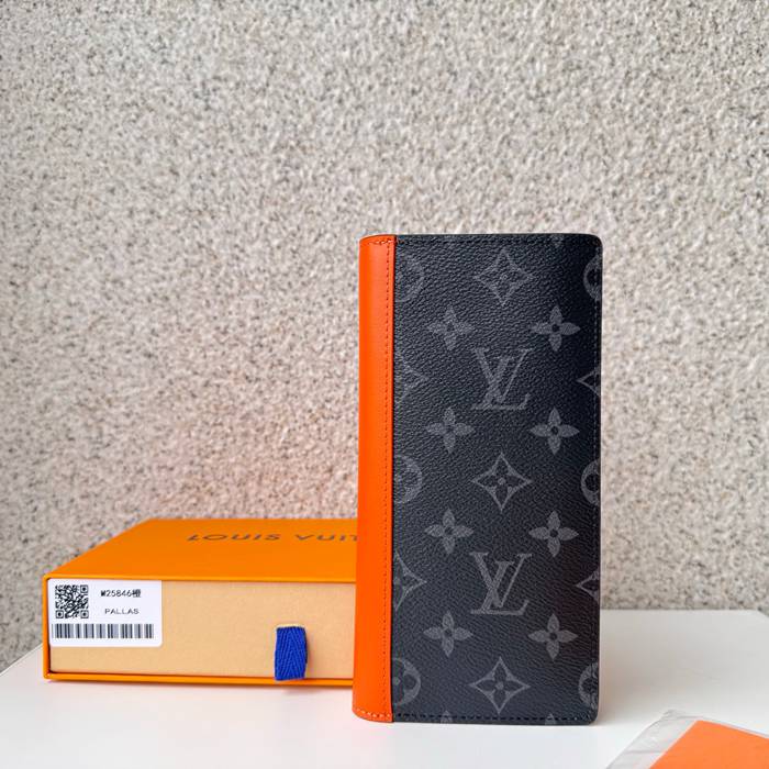 LOUIS VUITTON ブラッサ ウォレット モノグラム エクリプス メンズ 10×19×2cm LOUIS VUITTON ブラッサ ウォレット モノグラム エクリプス メンズ 10×19×2cm