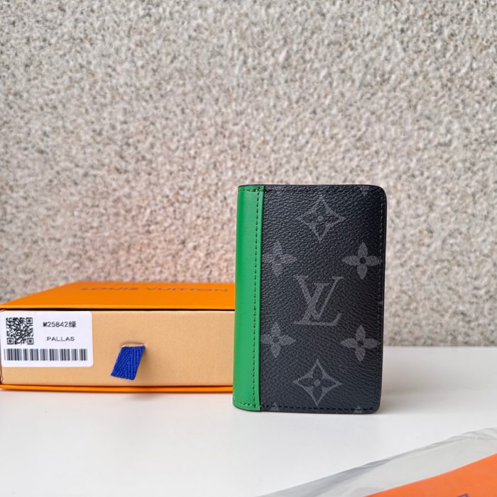 LOUIS VUITTON ポケット オーガナイザー モノグラム エクリプス メンズ 7.5×11.1×1cm LOUIS VUITTON ポケット オーガナイザー モノグラム エクリプス メンズ 7.5×11.1×1cm