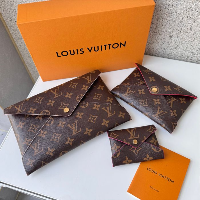 LOUIS VUITTON ポシェット キリガミ モノグラム キャンバス レディース 23×16.5×0.3cm