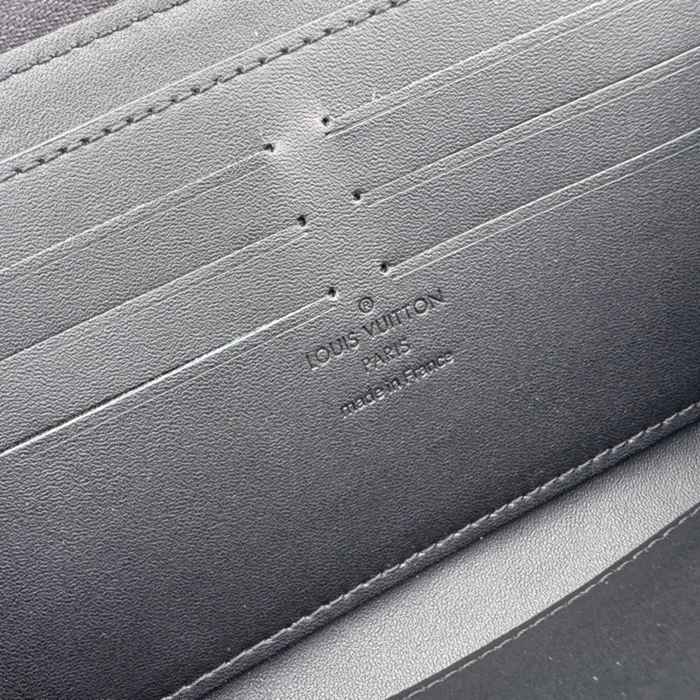 LOUIS VUITTON ジッピー ウォレット LVアエログラム レザー メンズ 21×10×2.5cm