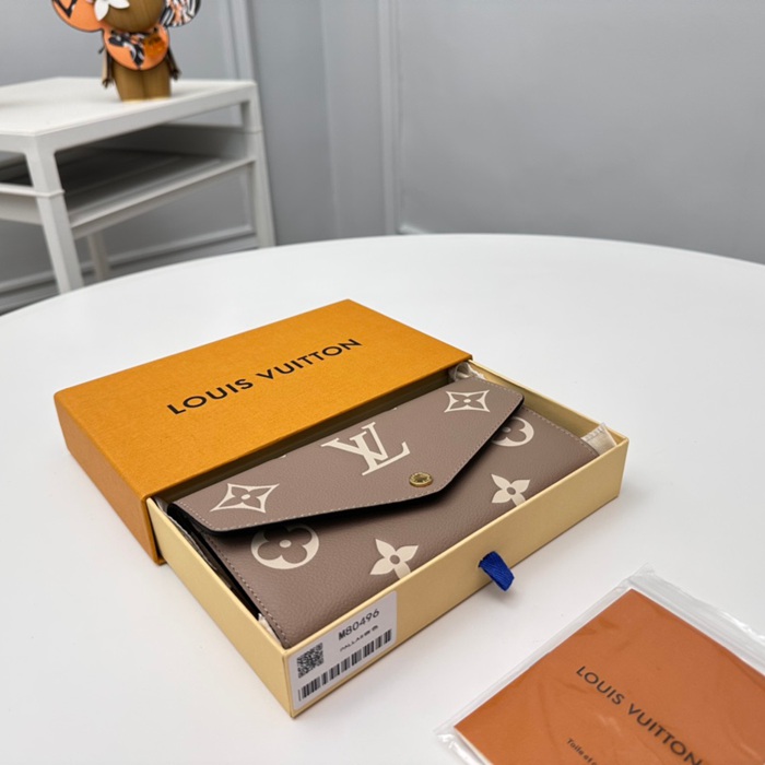 LOUIS VUITTON サラ ウォレット モノグラム アンプラント レザー レディース 19×10.5×2cm