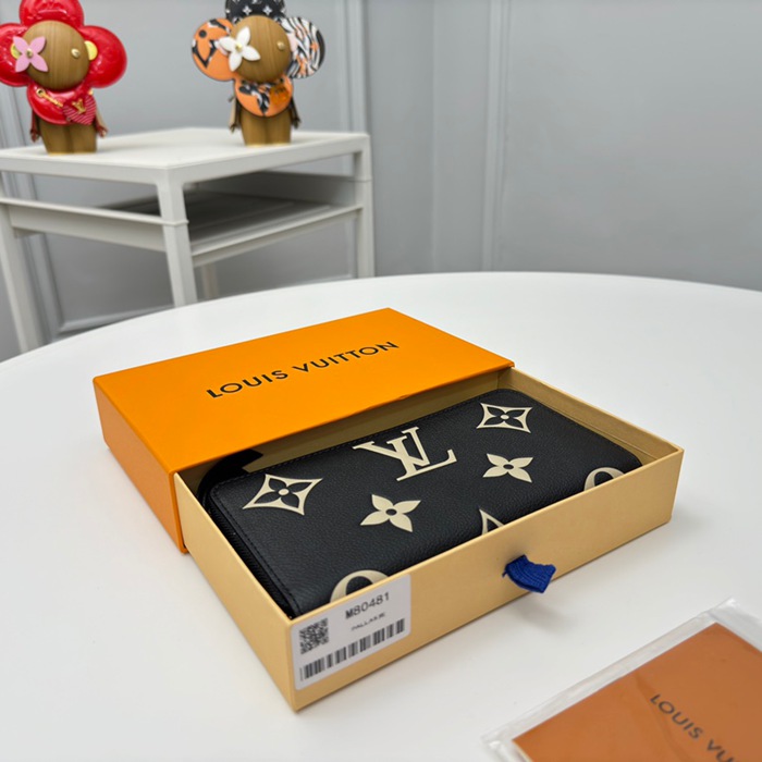 LOUIS VUITTON ジッピー ウォレット モノグラム アンプラント レザー レディース 19.5×10.5×2.5cm