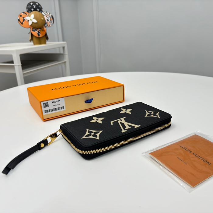LOUIS VUITTON ジッピー ウォレット モノグラム アンプラント レザー レディース 19.5×10.5×2.5cm