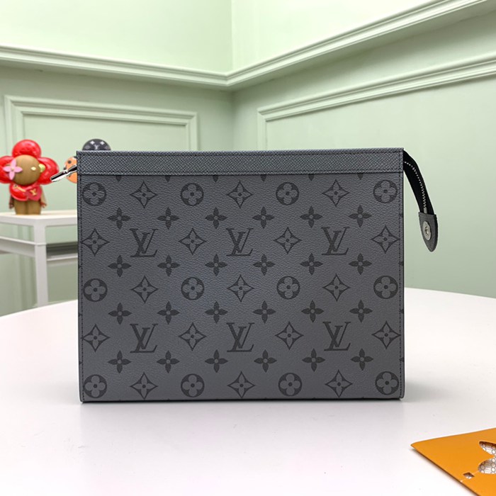 LOUIS VUITTON ポシェット ボヤージュ タイガ×モノグラム メンズ 27×21×6cm
