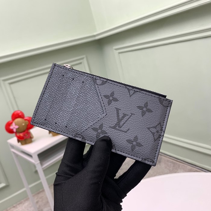 LOUIS VUITTON コイン カードケース タイガ×モノグラム メンズ 8×14.5×1cm