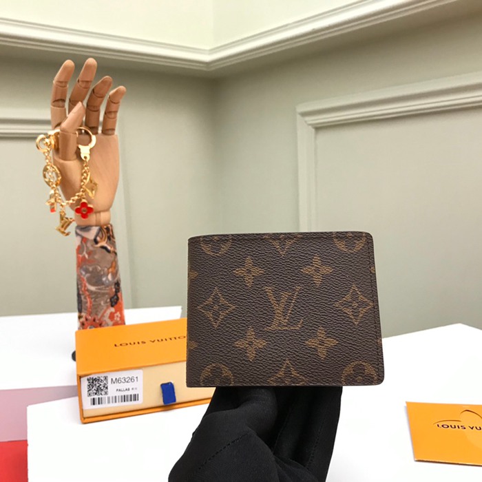 LOUIS VUITTON スレンダー ウォレット モノグラム キャンバス メンズ 11.9×9cm LOUIS VUITTON スレンダー ウォレット モノグラム キャンバス メンズ 11.9×9cm