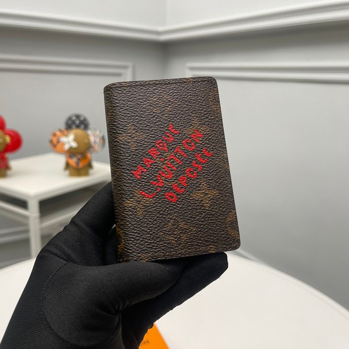 LOUIS VUITTON ポケット オーガナイザー モノグラム ダスト メンズ 7.5×11.1×1cm