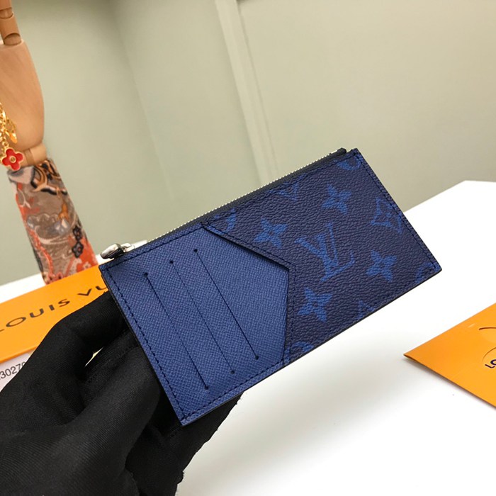 LOUIS VUITTON コイン カードケース タイガ×モノグラム メンズ 8×14.5×1cm
