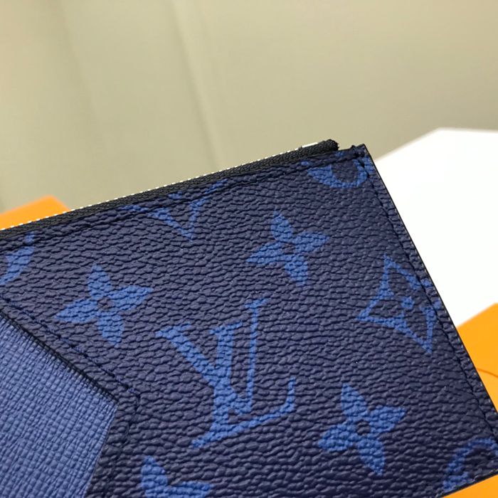 LOUIS VUITTON コイン カードケース タイガ×モノグラム メンズ 8×14.5×1cm