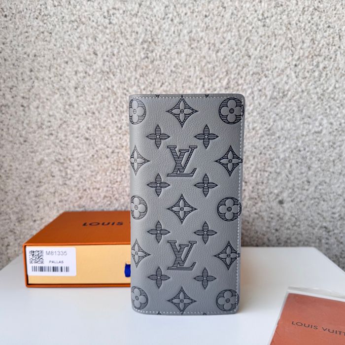 LOUIS VUITTON ブラッサ ウォレット モノグラム シャドウ レザー メンズ 10×19×2cm LOUIS VUITTON ブラッサ ウォレット モノグラム シャドウ レザー メンズ 10×19×2cm