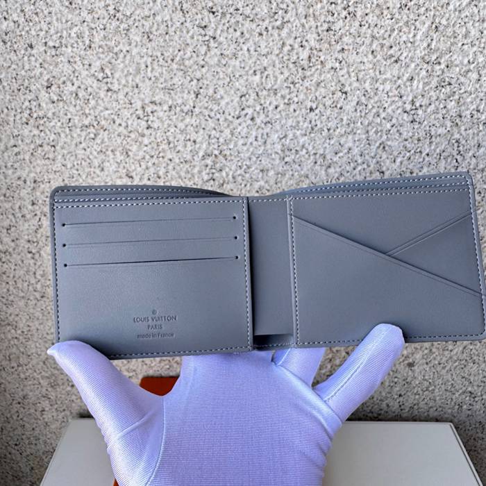 LOUIS VUITTON ミュルティプル ウォレット モノグラム シャドウ レザー メンズ 11.5×9×1.5cm