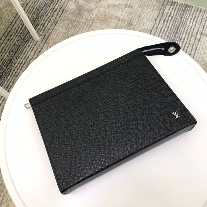LOUIS VUITTON ポシェット ボヤージュ タイガレザー メンズ 27×21×3cm