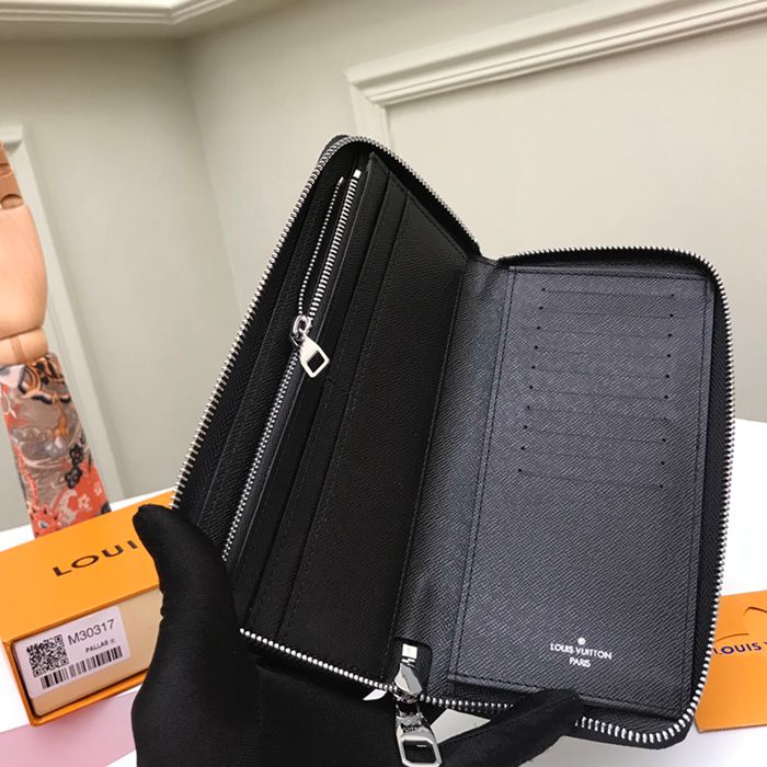 LOUIS VUITTON ジッピー ウォレット タイガレザー メンズ 10×20×2cm