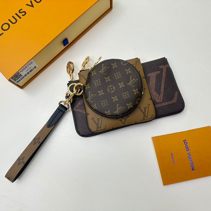 LOUIS VUITTON トリオ ポシェット モノグラム キャンバス レディース 19.5×11.5×3cm