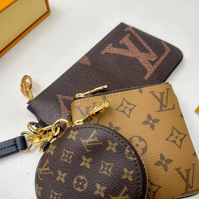LOUIS VUITTON トリオ ポシェット モノグラム キャンバス レディース 19.5×11.5×3cm