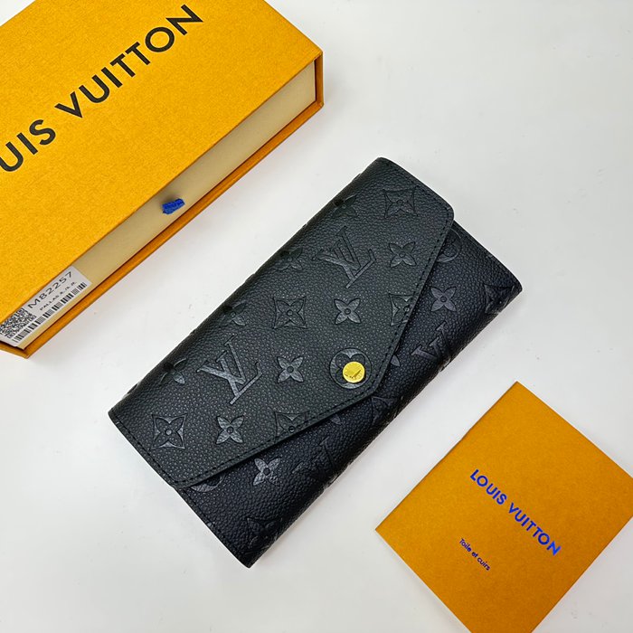 LOUIS VUITTON サラ ウォレット モノグラム アンプラント レザー レディース 19×10.5×2cm